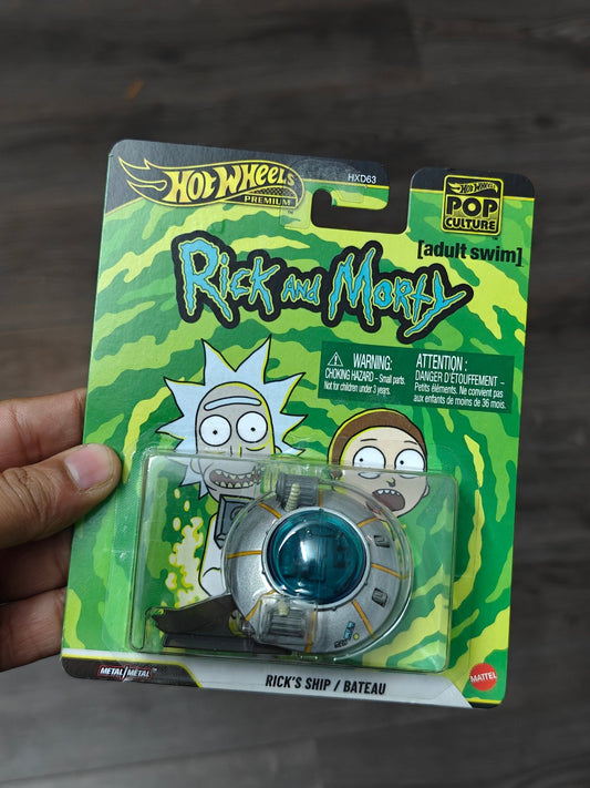 Premium Hot Wheels Adult Swim Rick's Ship - Rick And Morty (Imported) - Kinder Logs
