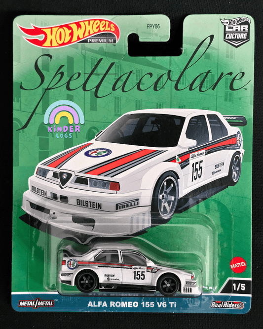 Premium Hot Wheels Alfa Romeo 155 V6 Ti Spettacolare - Kinder Logs