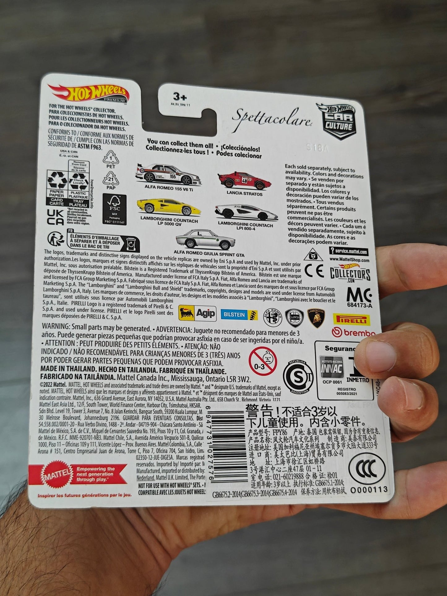 Premium Hot Wheels Alfa Romeo 155 V6 Ti Spettacolare - Kinder Logs