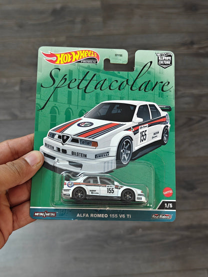 Premium Hot Wheels Alfa Romeo 155 V6 Ti Spettacolare - Kinder Logs