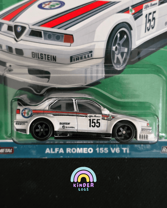 Premium Hot Wheels Alfa Romeo 155 V6 Ti Spettacolare - Kinder Logs