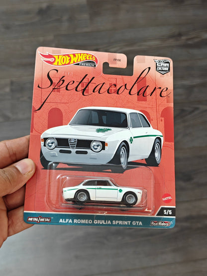 Premium Hot Wheels Alfa Romeo Giulia Sprint GTA Spettacolare - Kinder Logs