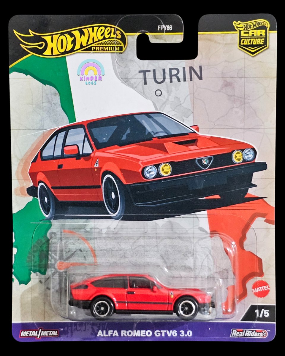 Premium Hot Wheels Alfa Romeo GTV6 3.0 - Kinder Logs