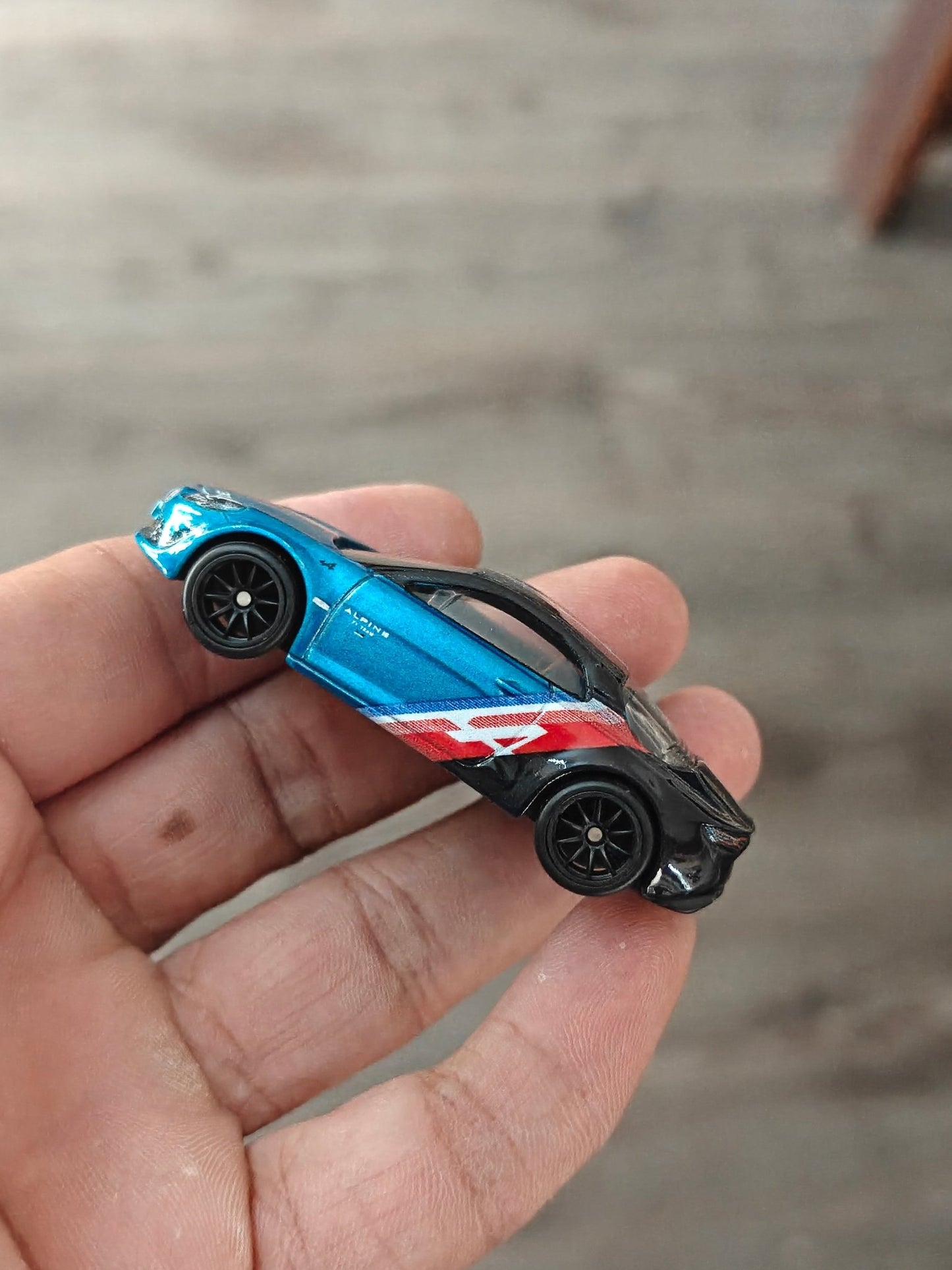 Premium Hot Wheels Alpine A110 - Blue (Uncarded - New) - Kinder Logs