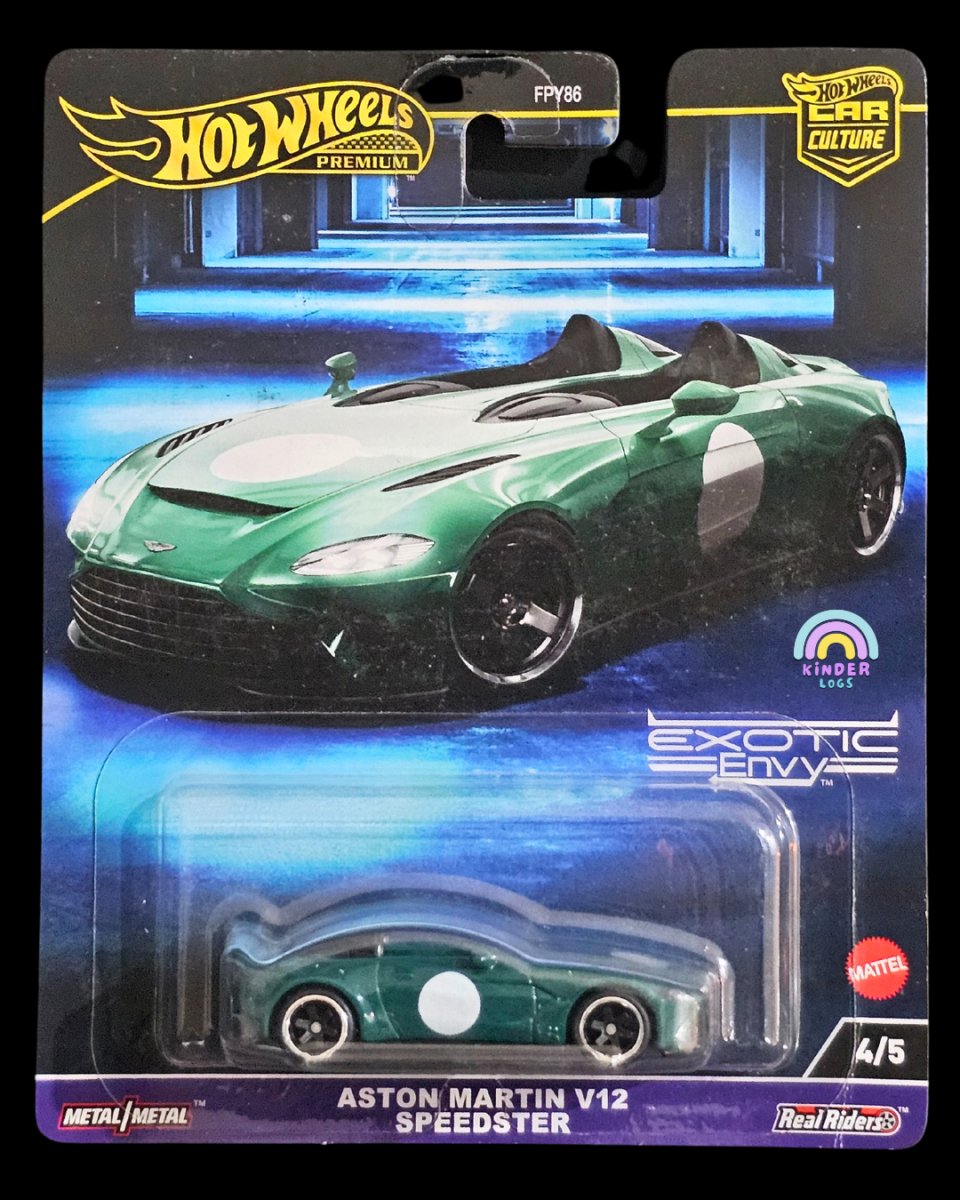 Premium Hot Wheels Aston Martin V12 Speedster - Kinder Logs