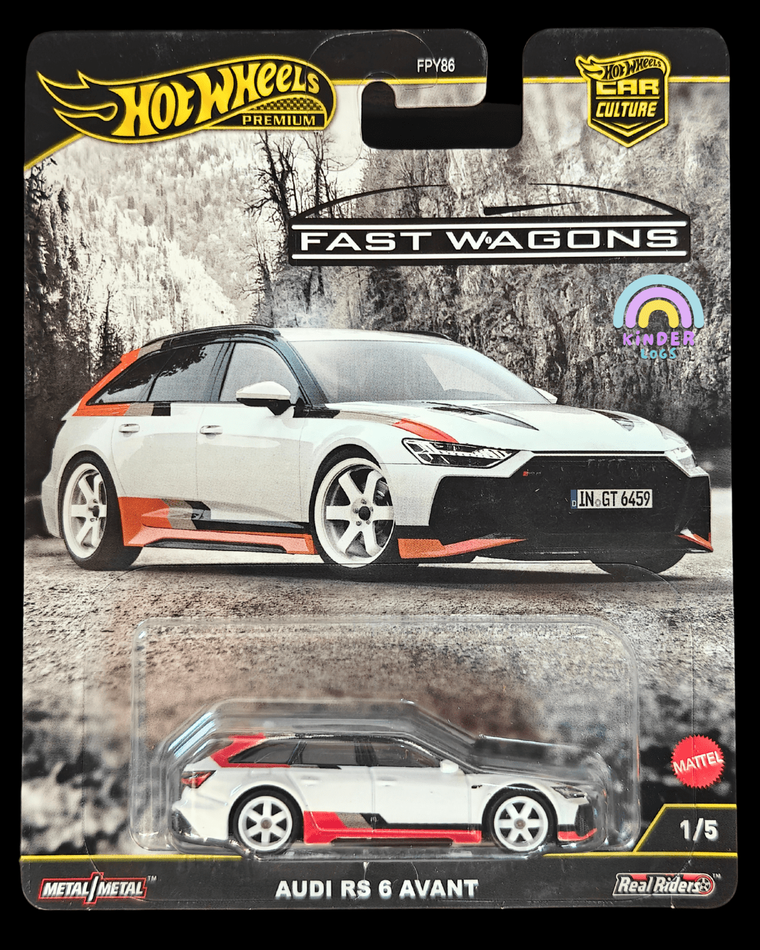 Premium Hot Wheels Audi RS6 Avant - Fast Wagons (Imported) - Kinder Logs