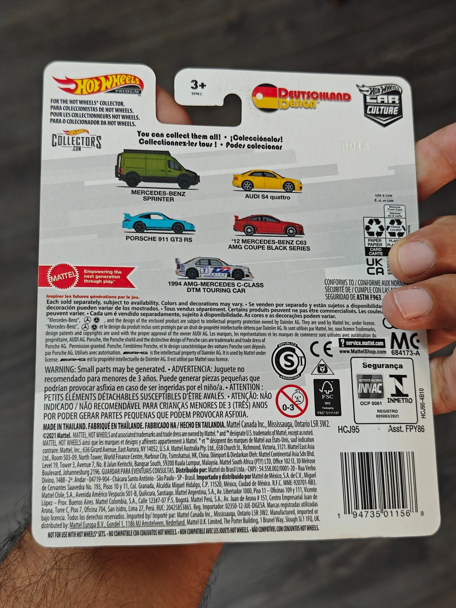 Premium Hot Wheels Audi S4 Quattro - Yellow (Imported) - Kinder Logs