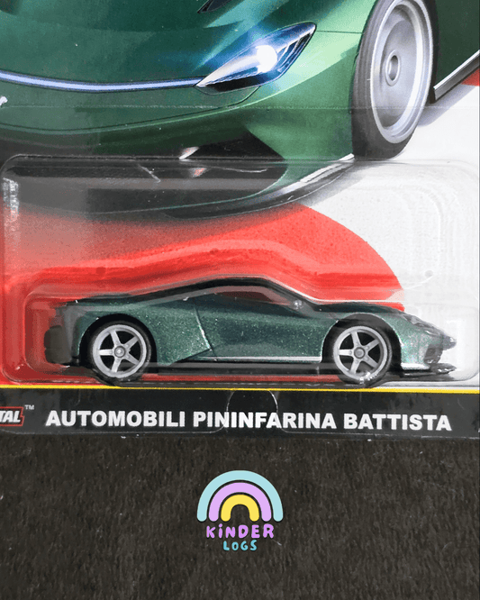 Premium Hot Wheels Automobili Pininfarina Battista - Euro Speed (Imported) - Kinder Logs
