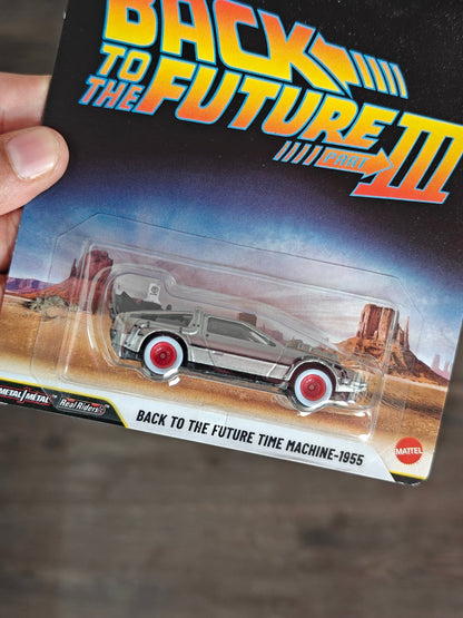 Premium Hot Wheels 'Back To The Future' Time Machine (Imported) - Kinder Logs