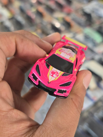 Premium Hot Wheels Barbie Car - Chevrolet Corvette C8.R (Uncarded) - Kinder Logs