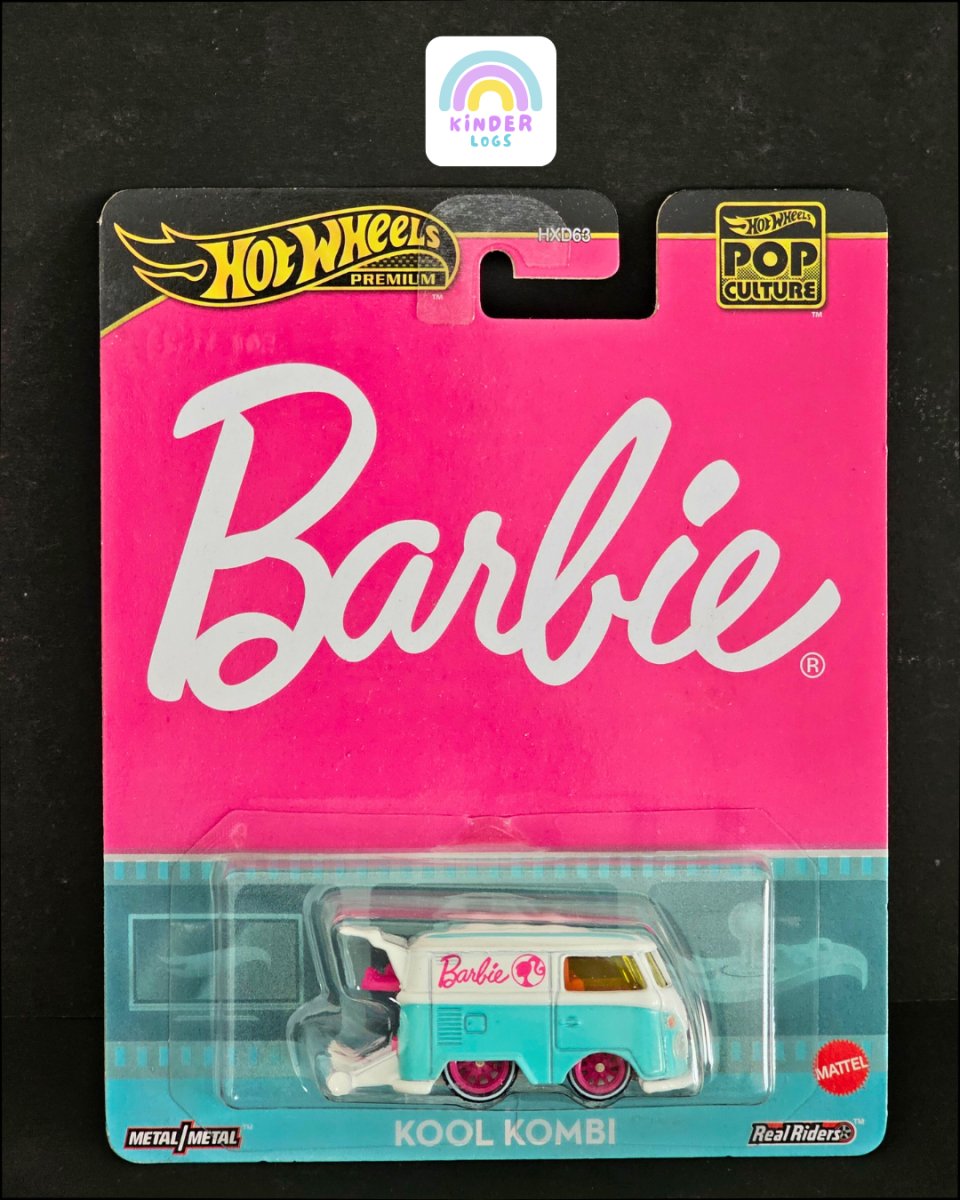 Premium Hot Wheels Barbie Kool Kombi - Imported Card (Very Rare) - Kinder Logs
