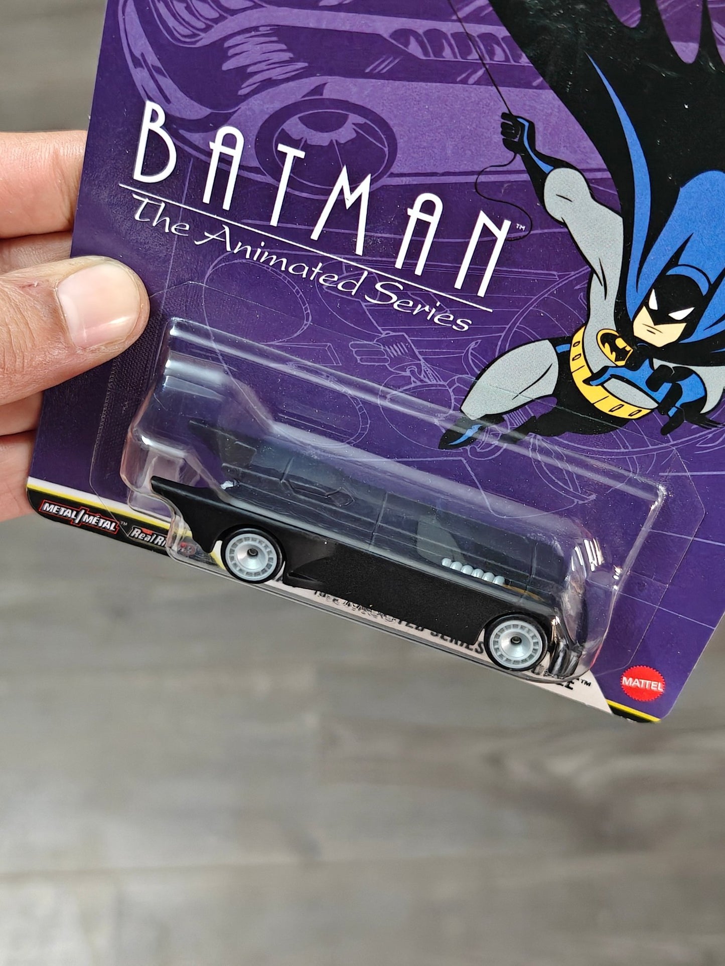 Premium Hot Wheels Batman The Animated Series Batmobile (Imported) - Kinder Logs