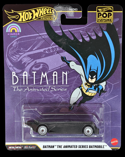 Premium Hot Wheels Batman The Animated Series Batmobile (Imported) - Kinder Logs