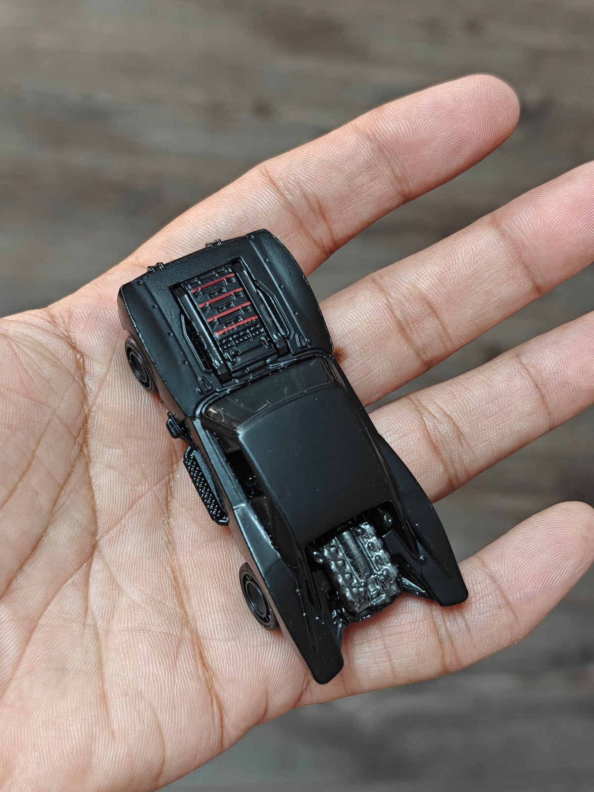 Premium Hot Wheels Batmobile - Black (Uncarded - New) - Kinder Logs