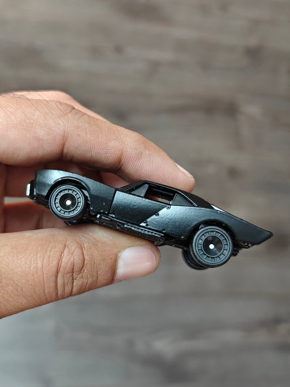 Premium Hot Wheels Batmobile - Black (Uncarded - New) - Kinder Logs