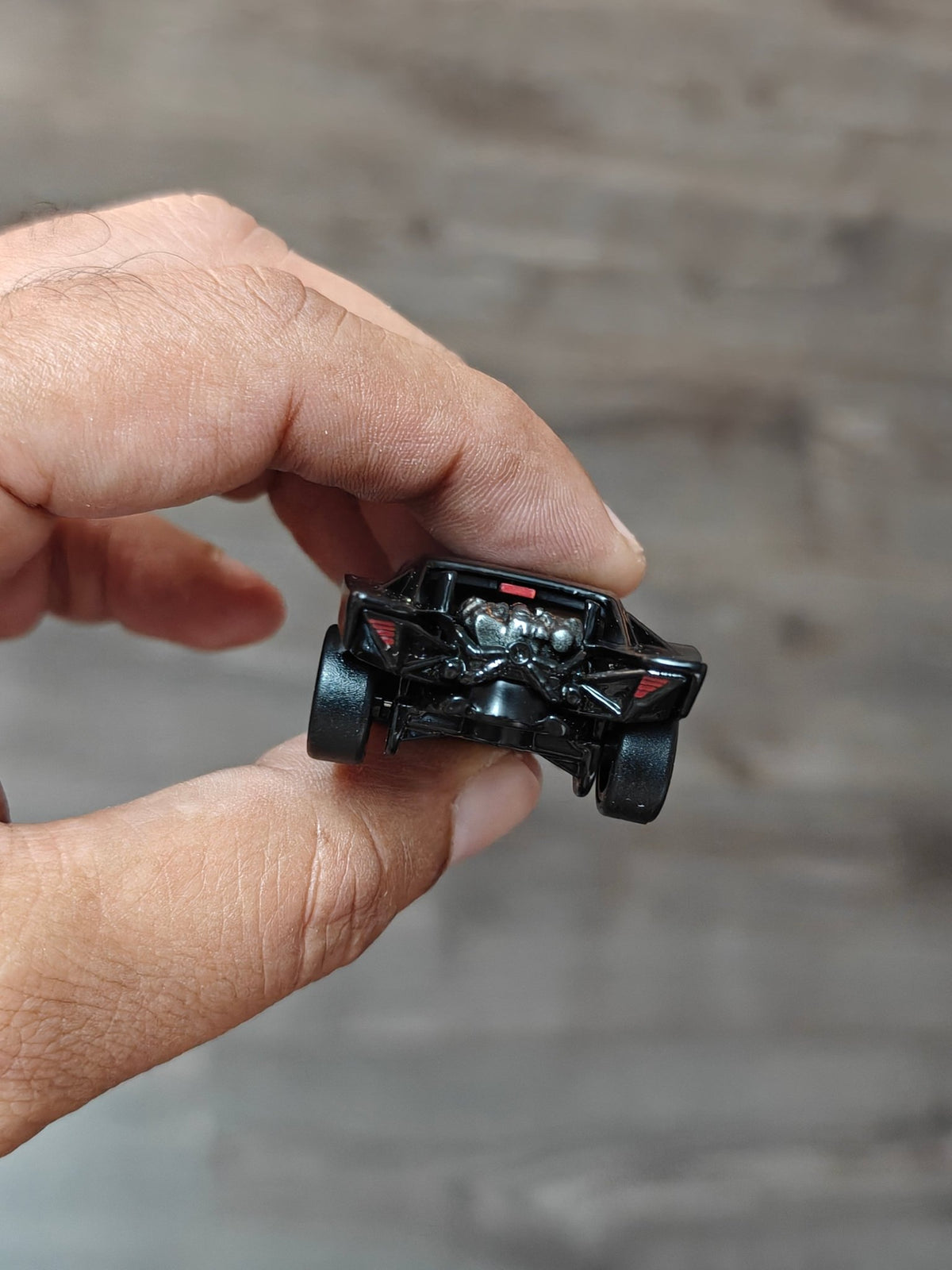 Premium Hot Wheels Batmobile - Black (Uncarded - New) - Kinder Logs