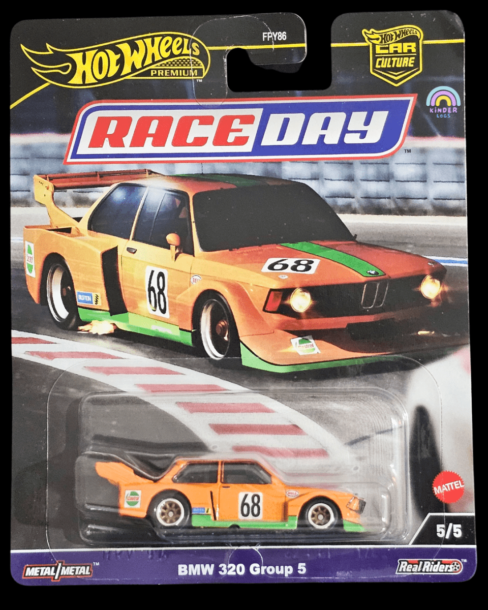 Premium Hot Wheels BMW 320 Group 5 (Race Day) - Kinder Logs