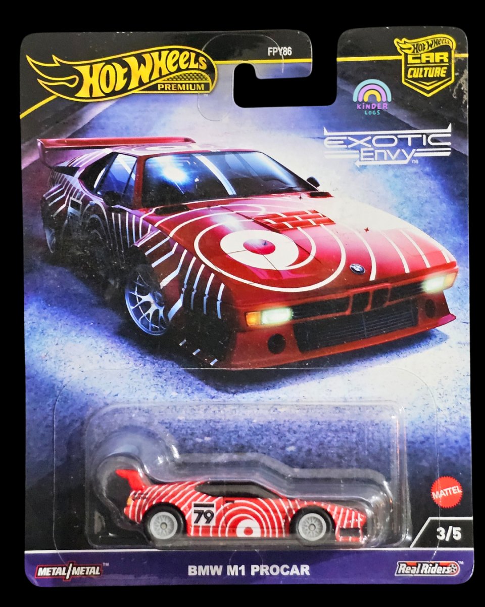 Premium Hot Wheels BMW M1 Procar - Exotic Envy - Kinder Logs