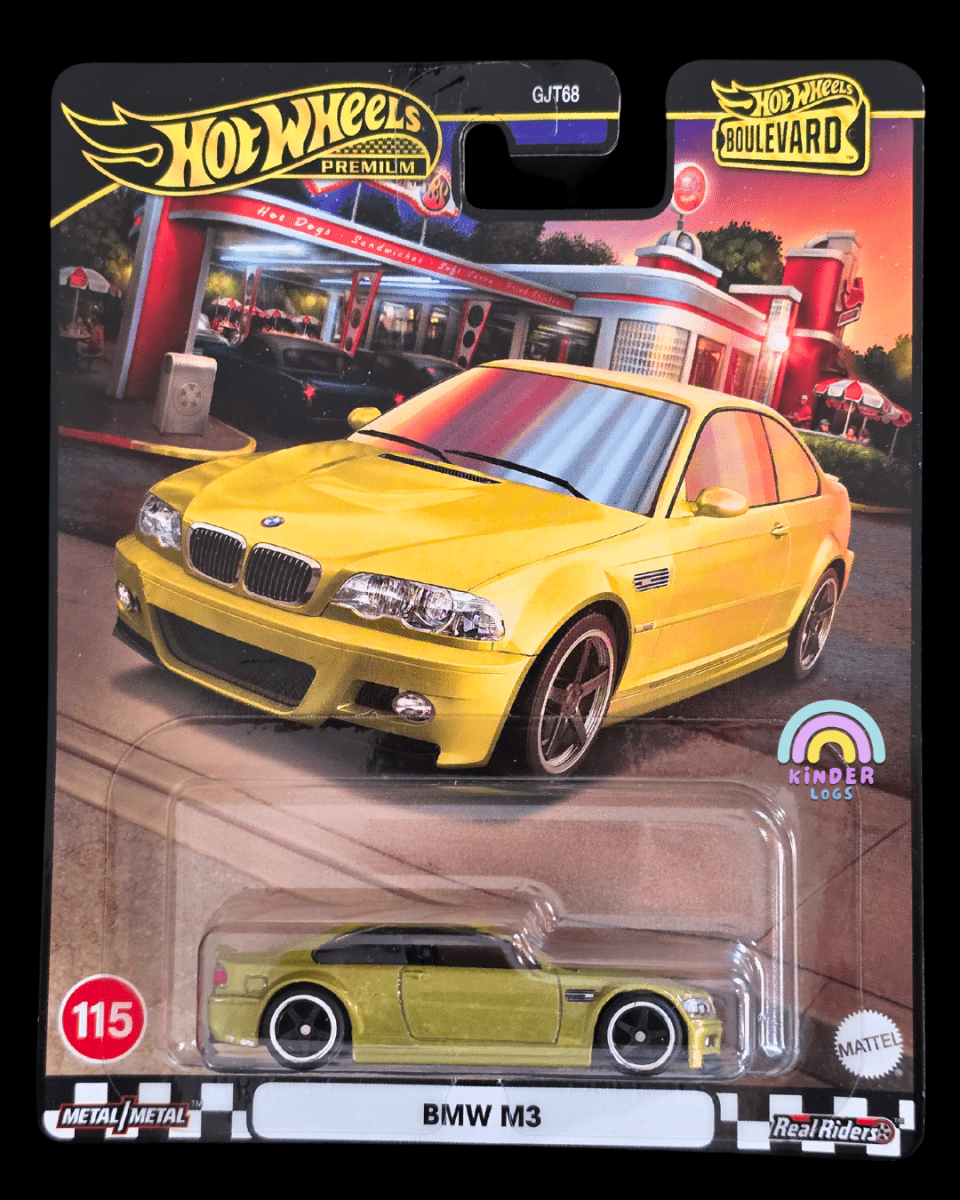 Premium Hot Wheels BMW M3 - Boulevard 115 - Kinder Logs