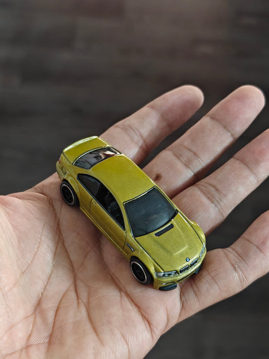 Premium Hot Wheels BMW M3 - Green (Uncarded - New) - Kinder Logs