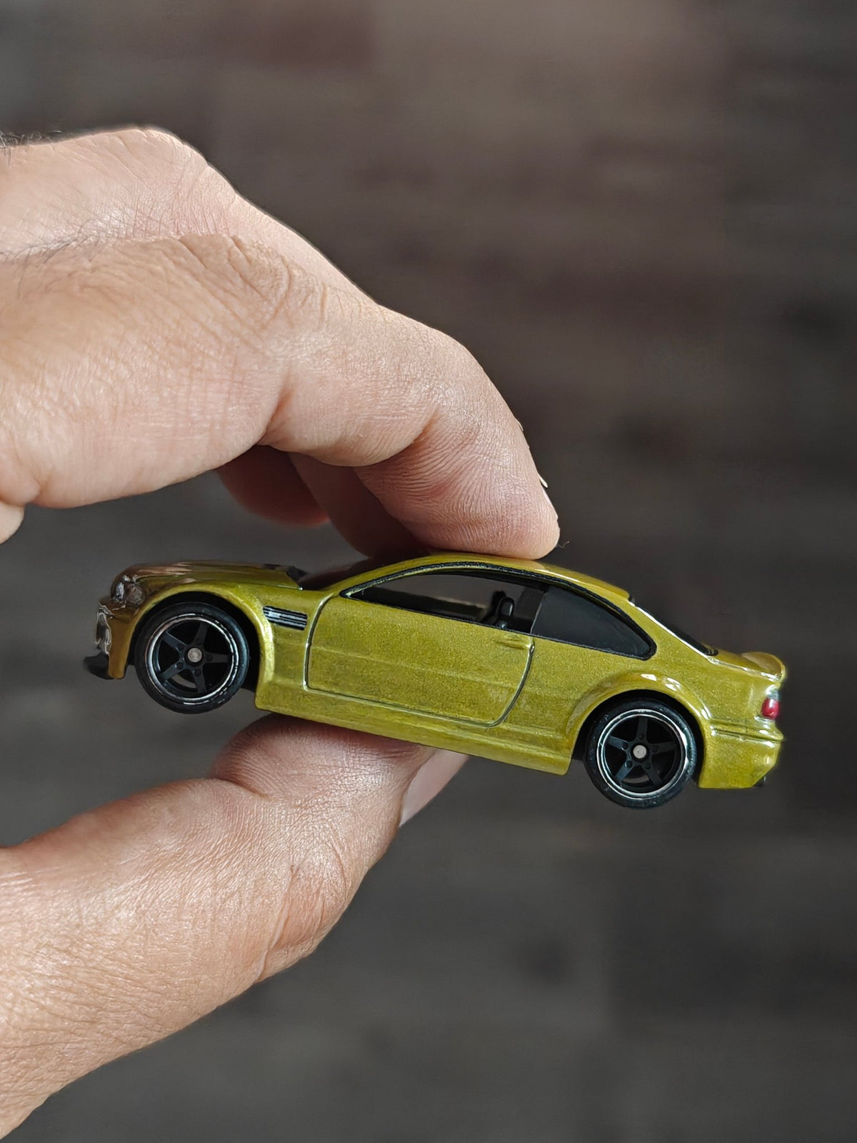 Premium Hot Wheels BMW M3 - Green (Uncarded - New) - Kinder Logs