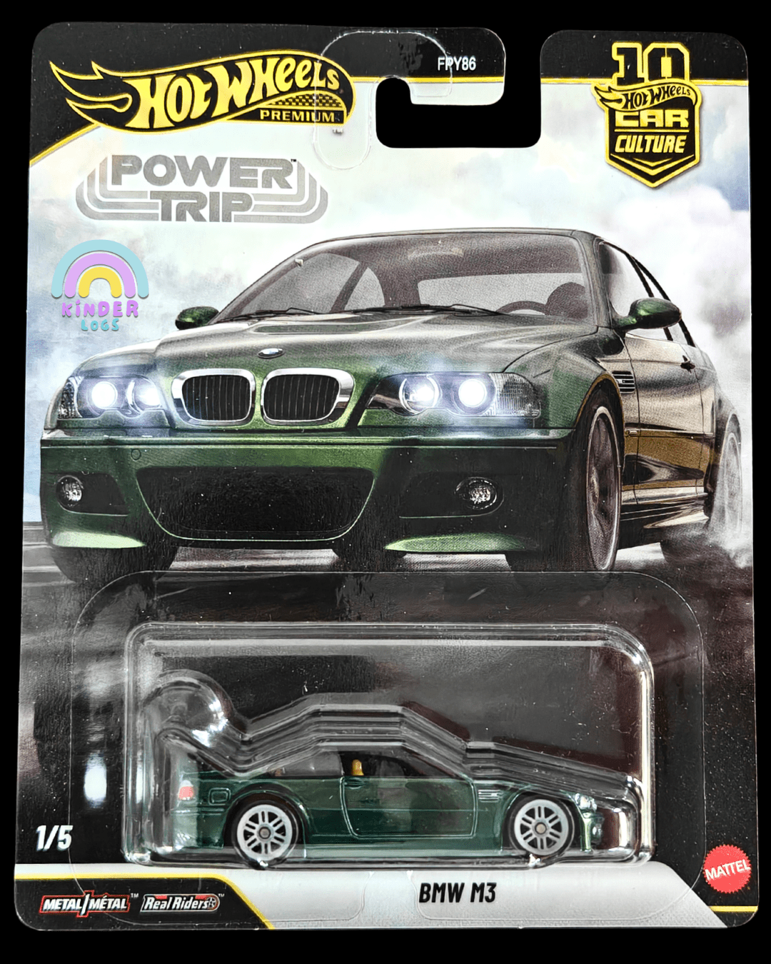Premium Hot Wheels BMW M3 - Power Trip (Imported) - Kinder Logs