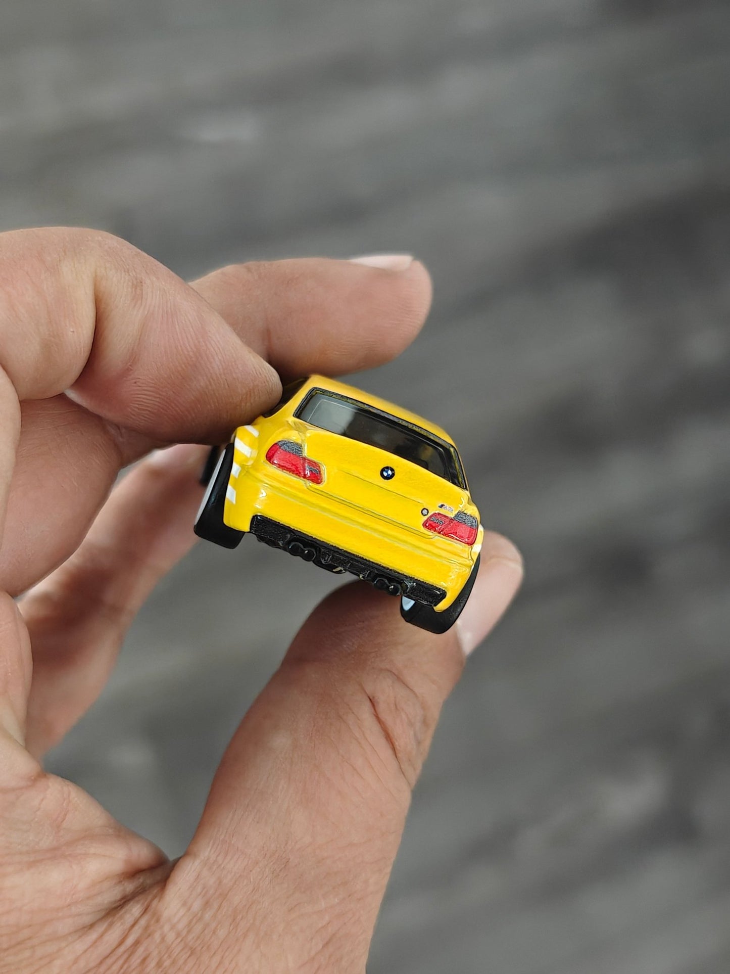Premium Hot Wheels BMW M3 - Yellow (Uncarded - New) - Kinder Logs