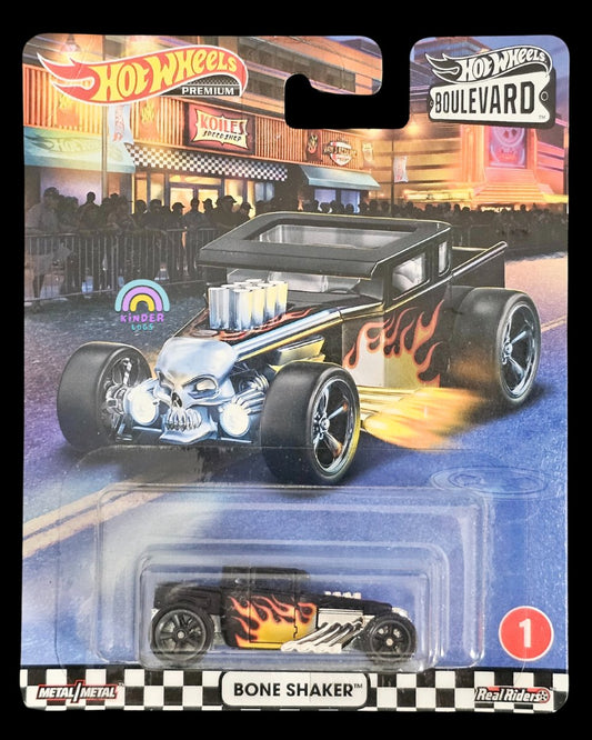 Premium Hot Wheels Bone Shaker - HW Boulevard - Kinder Logs