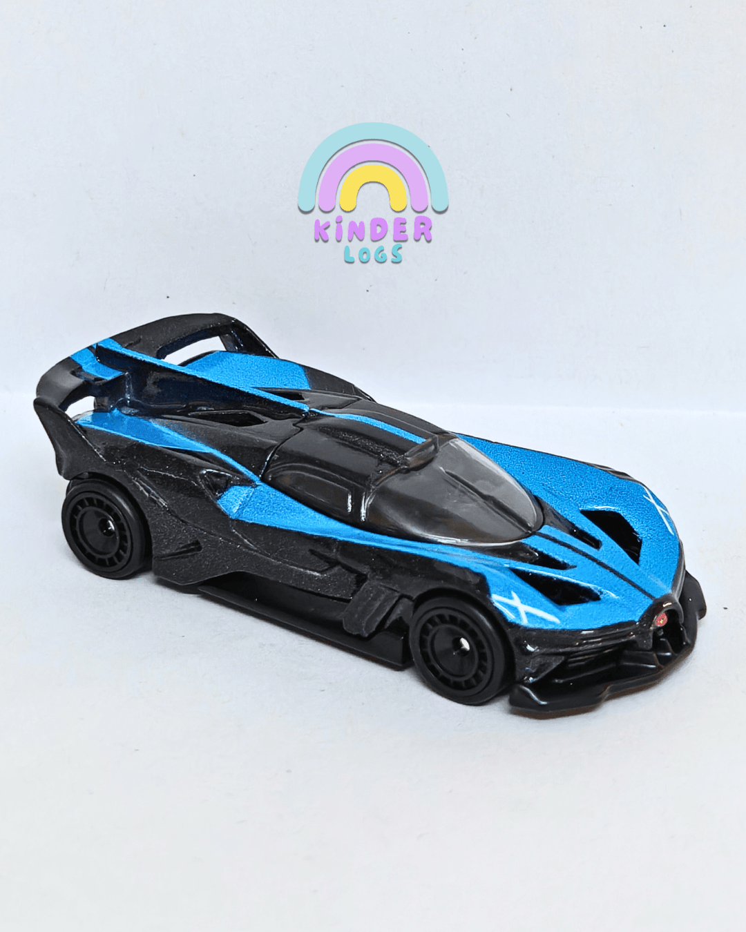 Premium Hot Wheels Bugatti Bolide - Blue (Uncarded - New) - Kinder Logs