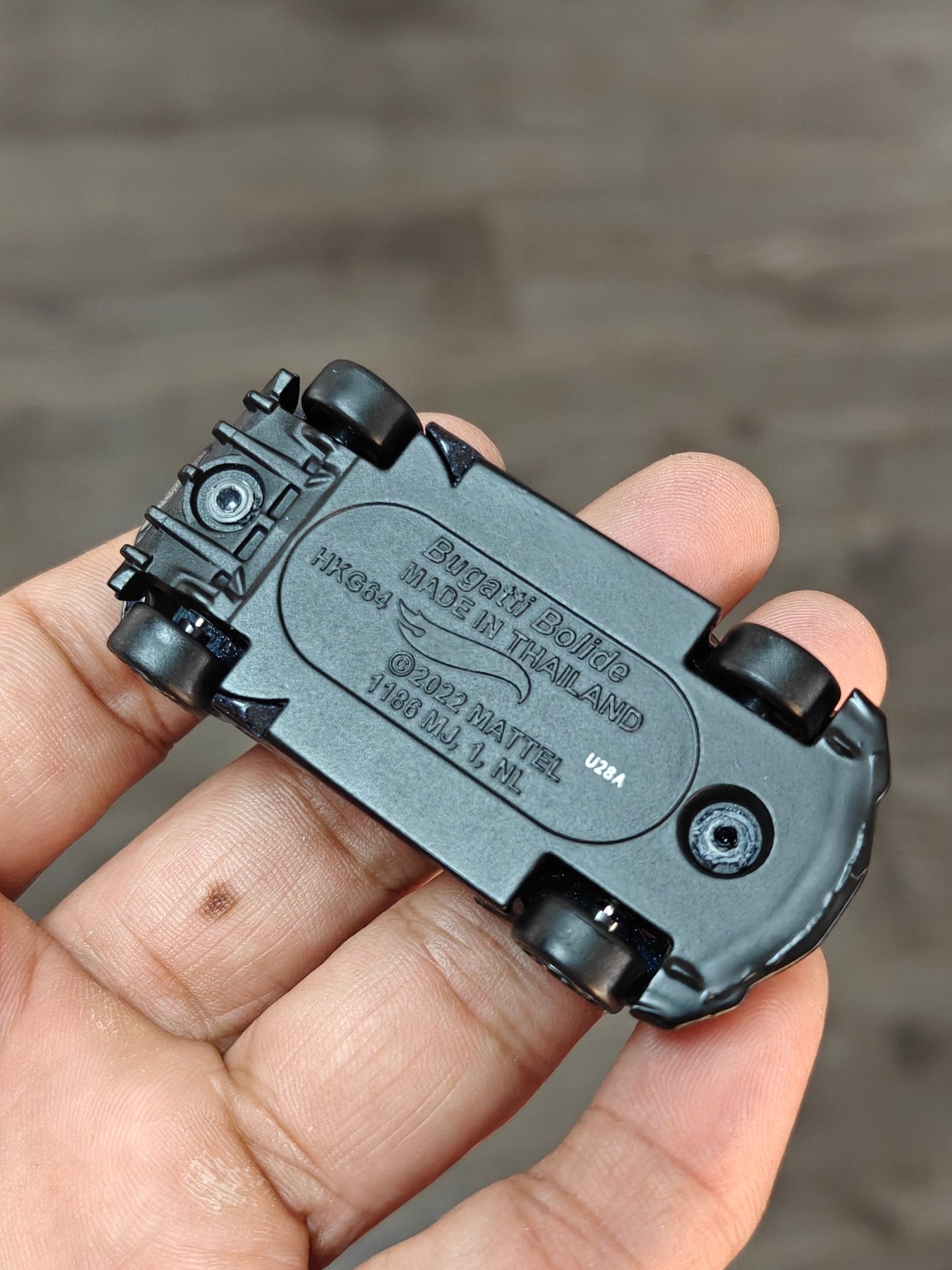 Premium Hot Wheels Bugatti Bolide - Blue (Uncarded - New) - Kinder Logs