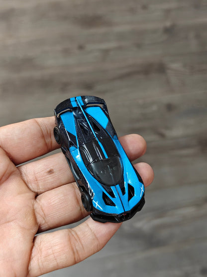 Premium Hot Wheels Bugatti Bolide - Blue (Uncarded - New) - Kinder Logs