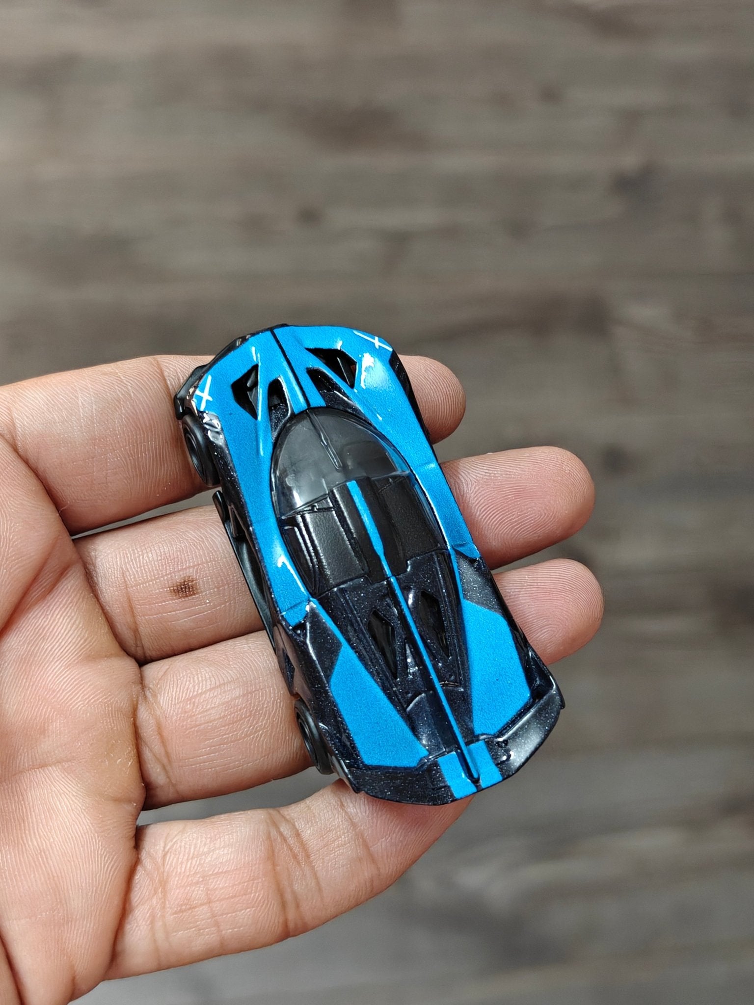 Premium Hot Wheels Bugatti Bolide - Blue (Uncarded - New) - Kinder Logs