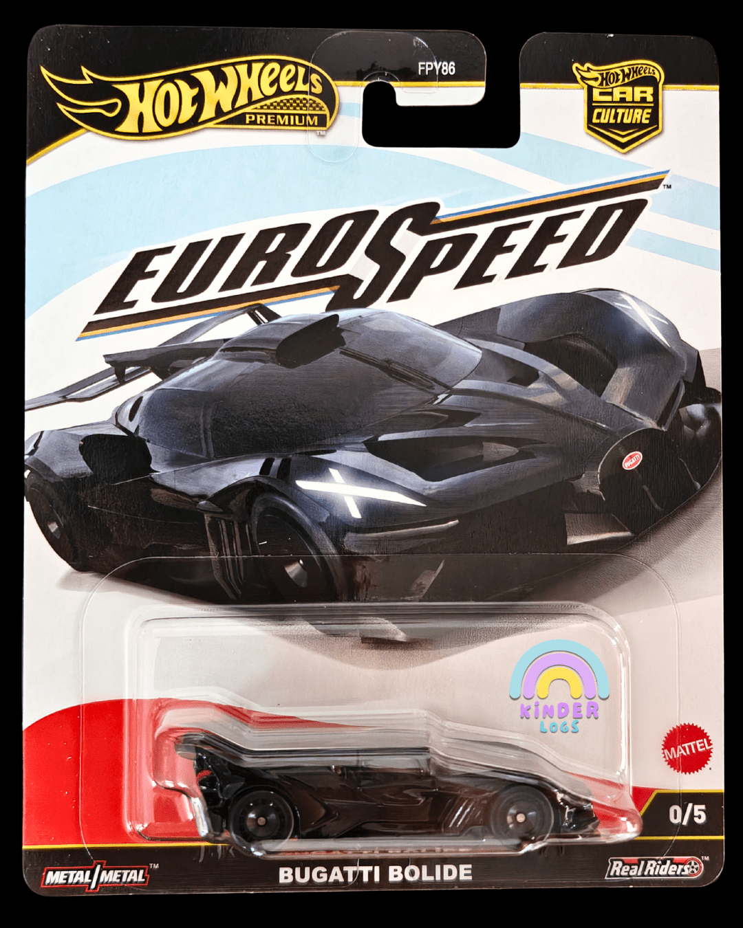 Premium Hot Wheels Bugatti Bolide - CHASE 0/5 (Imported) - Kinder Logs