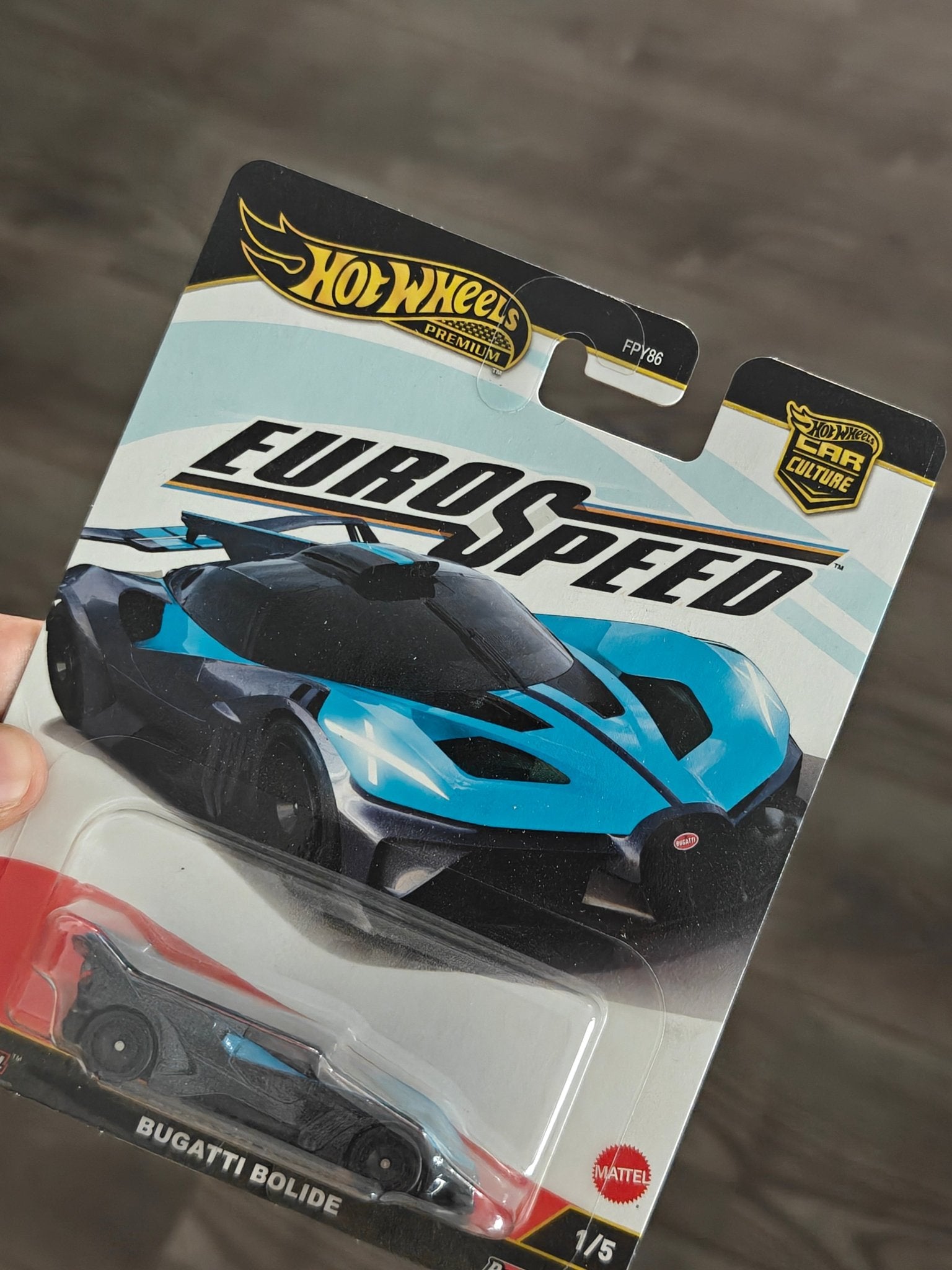 Premium Hot Wheels Bugatti Bolide - Euro Speed (Imported) - Kinder Logs