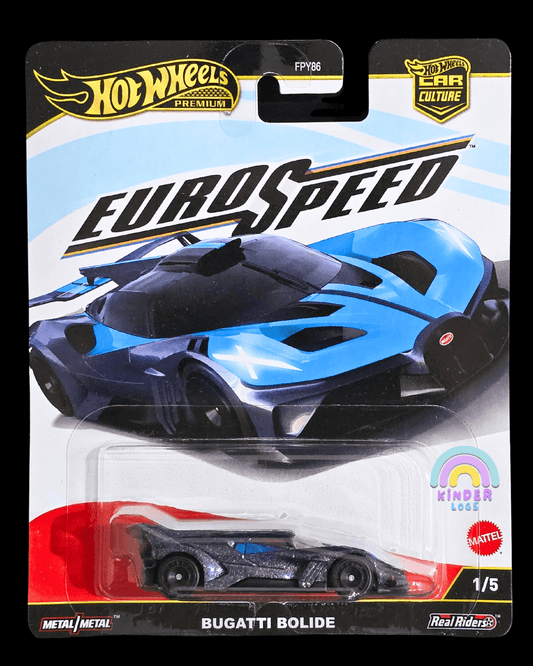 Premium Hot Wheels Bugatti Bolide - Euro Speed (Imported) - Kinder Logs