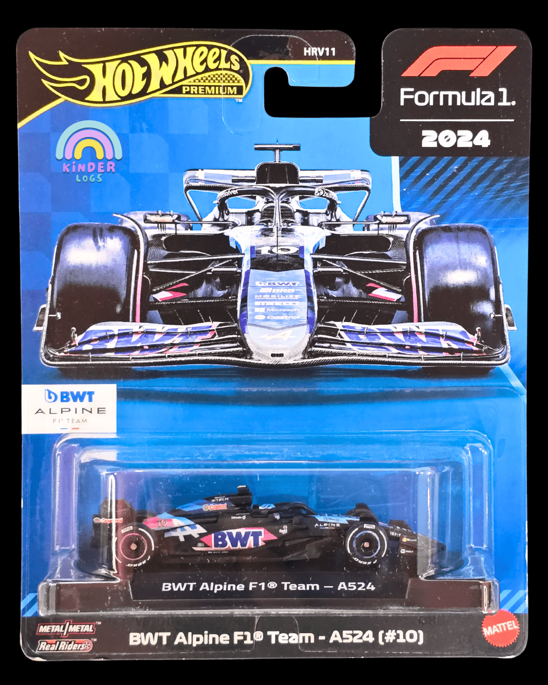 Premium Hot Wheels BWT Alpine F1 Team - A524 (10) - Imported - Kinder Logs