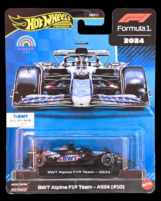 Premium Hot Wheels BWT Alpine F1 Team - A524 (10) - Imported - Kinder Logs