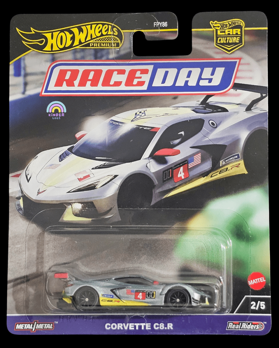 Premium Hot Wheels Chevrolet Corvette C8.R (Race Day) - Kinder Logs