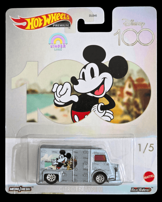 Premium Hot Wheels Citroen Type H - Disney 100 Edition (Mickey Mouse) - Kinder Logs