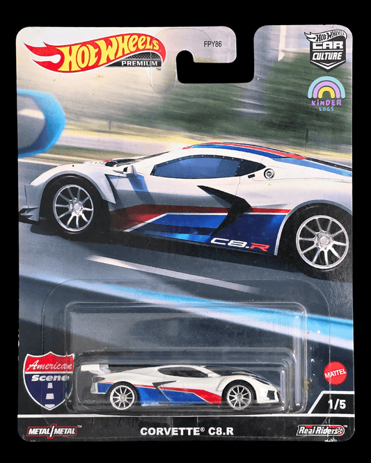 Premium Hot Wheels Corvette C8.R - American Scene (Imported) - Kinder Logs