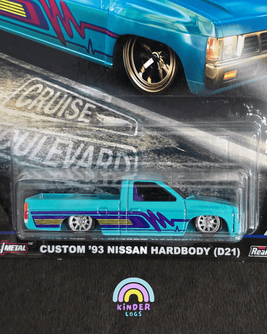 Premium Hot Wheels Custom 1993 Nissan Hardbody (D21) - Cruise Boulevard - Kinder Logs
