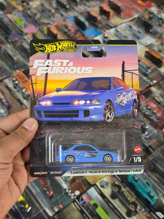 Premium Hot Wheels Custom Acura Integra Sedan GSR - Fast And Furious - Kinder Logs