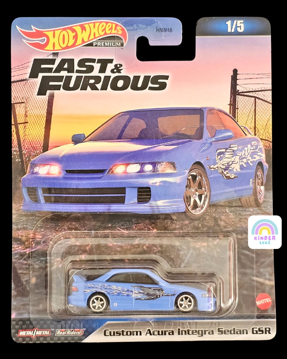 Premium Hot Wheels Custom Acura Integra Sedan GSR - Fast And Furious ...