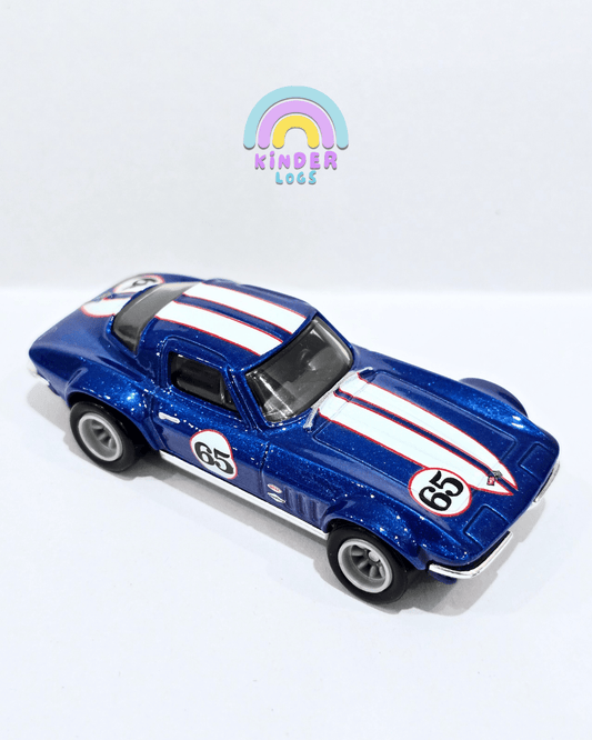 Premium Hot Wheels Custom Corvette Stingray Coupe - Blue (Uncarded) - Kinder Logs