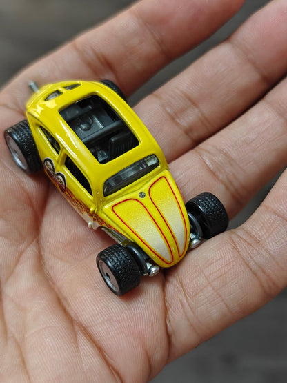 Premium Hot Wheels Custom VW Beetle MOON Eyes (Uncarded - New) - Kinder Logs
