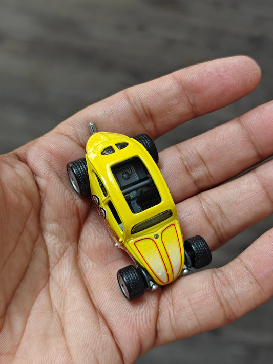 Premium Hot Wheels Custom VW Beetle MOON Eyes (Uncarded - New) - Kinder Logs