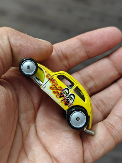 Premium Hot Wheels Custom VW Beetle MOON Eyes (Uncarded - New) - Kinder Logs