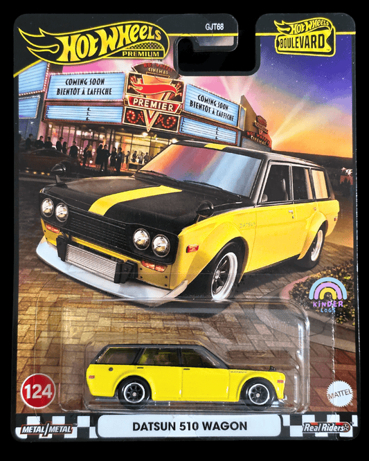 Premium Hot Wheels Datsun 510 Wagon - Boulevard 124 (Imported) - Kinder Logs