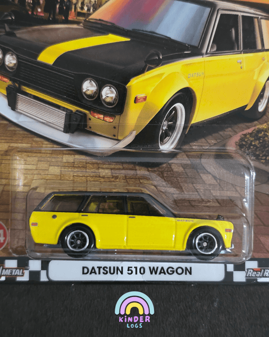 Premium Hot Wheels Datsun 510 Wagon - Boulevard 124 (Imported) - Kinder Logs