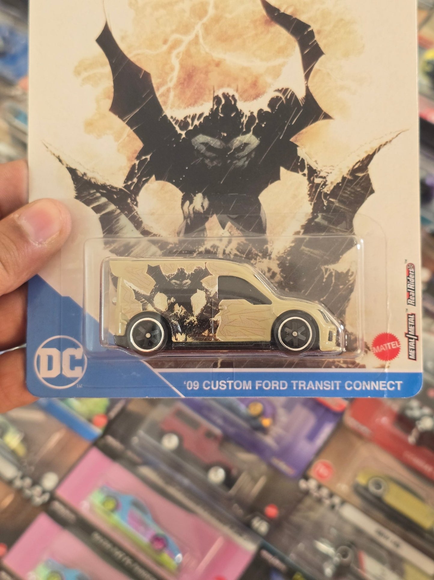 Premium Hot Wheels DC 2009 Custom Ford Transit Connect (Imported) - Kinder Logs